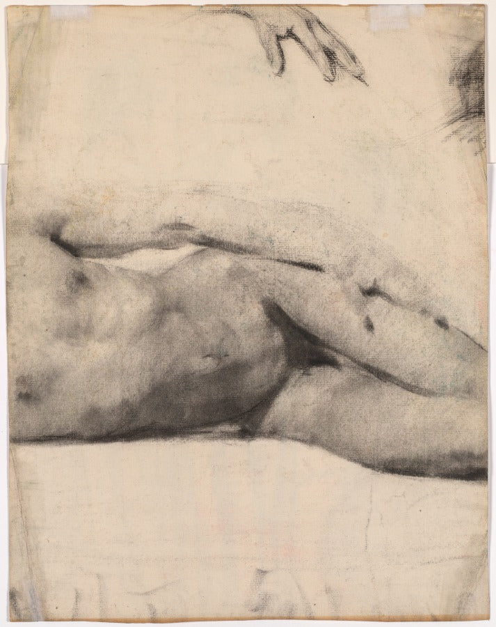 Reclining Male Nude verso by Édouard Vuillard (French, 1868–1940) - Classic Art canvas print
