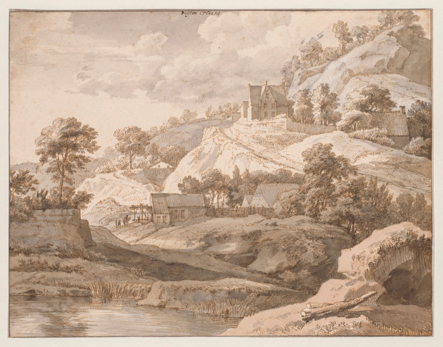 View near Orleans by Isaac de Moucheron (Dutch, 1667–1744) - Classic Art canvas print