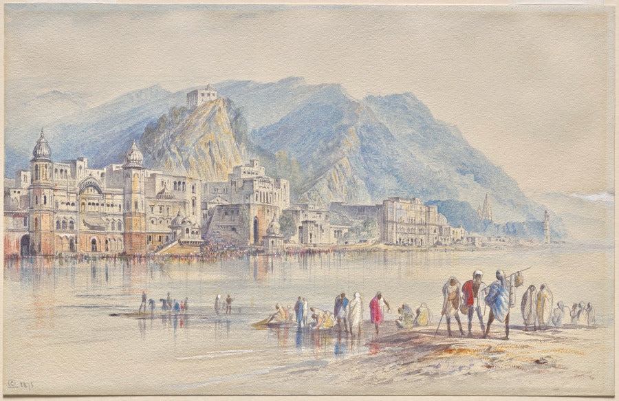Hardwar, India by Edward Lear (British, 1812–1888) - Classic Art canvas print