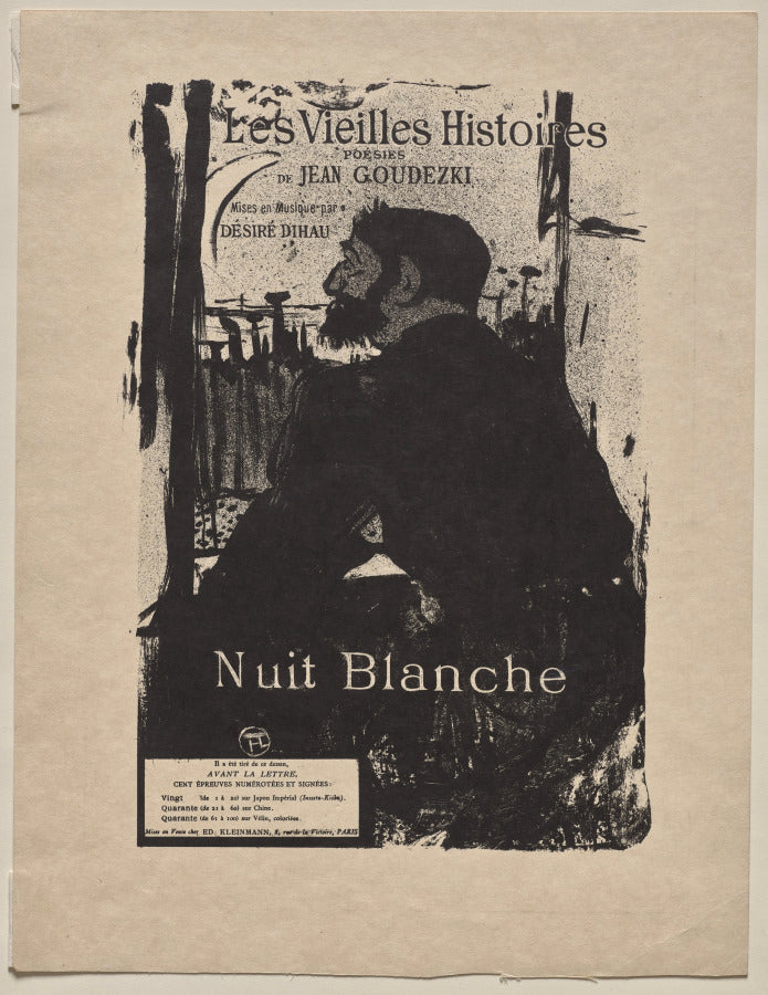 Sleepless Night by Henri de Toulouse-Lautrec (French, 1864–1901) - Classic Painting canvas print