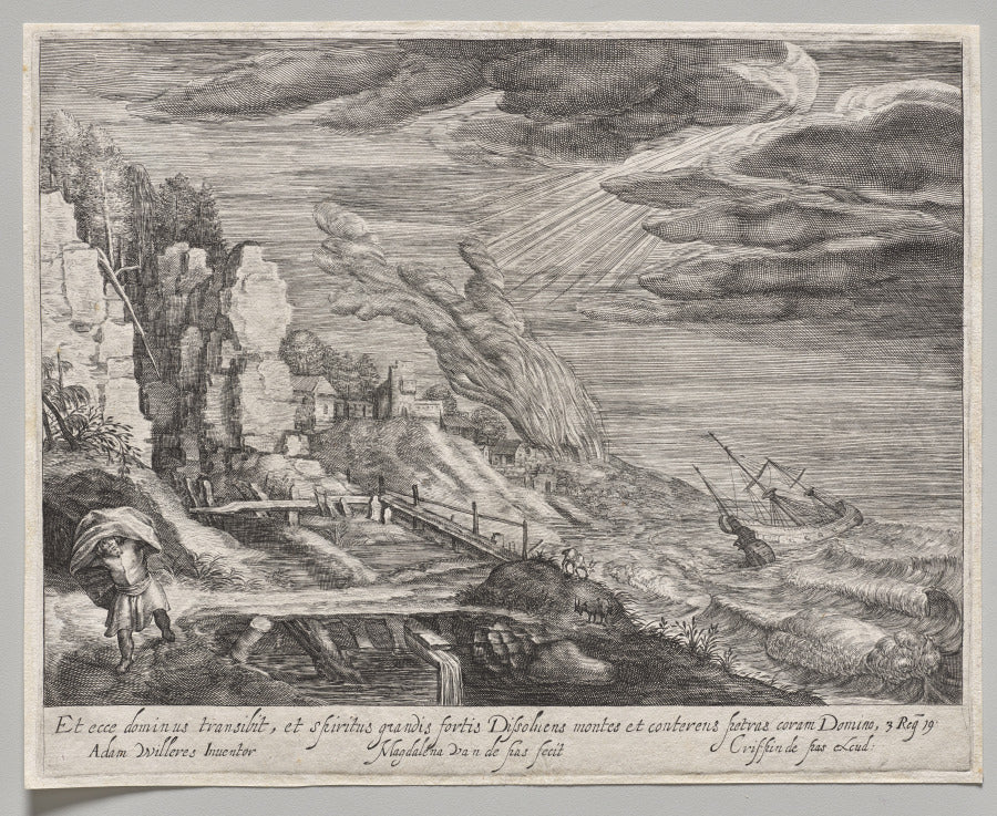 Seashore with a High Sea by Magdalena van de Passe (Dutch, 1595–1638) - Classic Painting canvas print