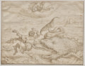 Jonah Cast Out by the Whale onto the Shore of Nineveh by Maarten van Heemskerck (Dutch, 1498–1574) - Classic Art canvas print