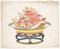 Watermelon and Grapes by  - Classic Painting canvas print