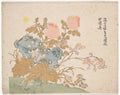 Chrysanthemum, Begonia, and Blue Asters by  - Classic Painting canvas print
