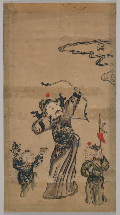 Zhang Xian Shoots the Heavenly Dog by  - Classic Painting canvas print
