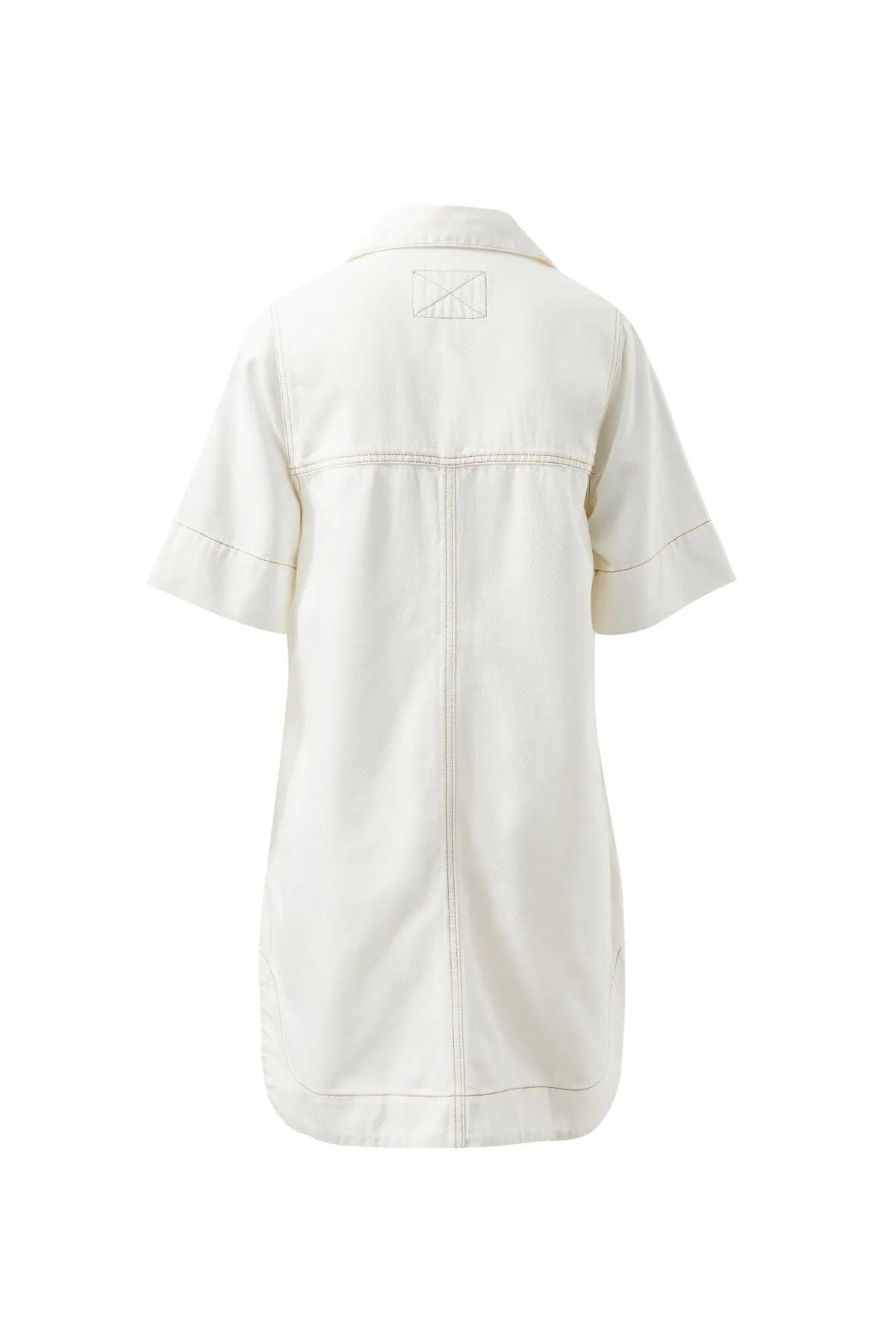 Bonnie Relaxed Shirt Dress - Fresh Ecru