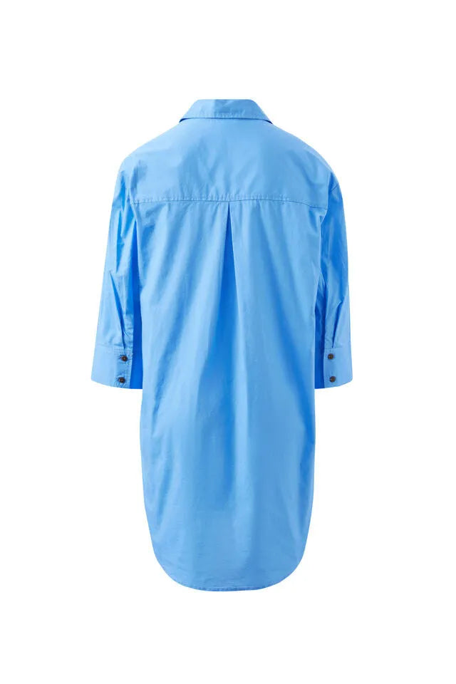 Anna Shirt Dress - Amalfi Blue