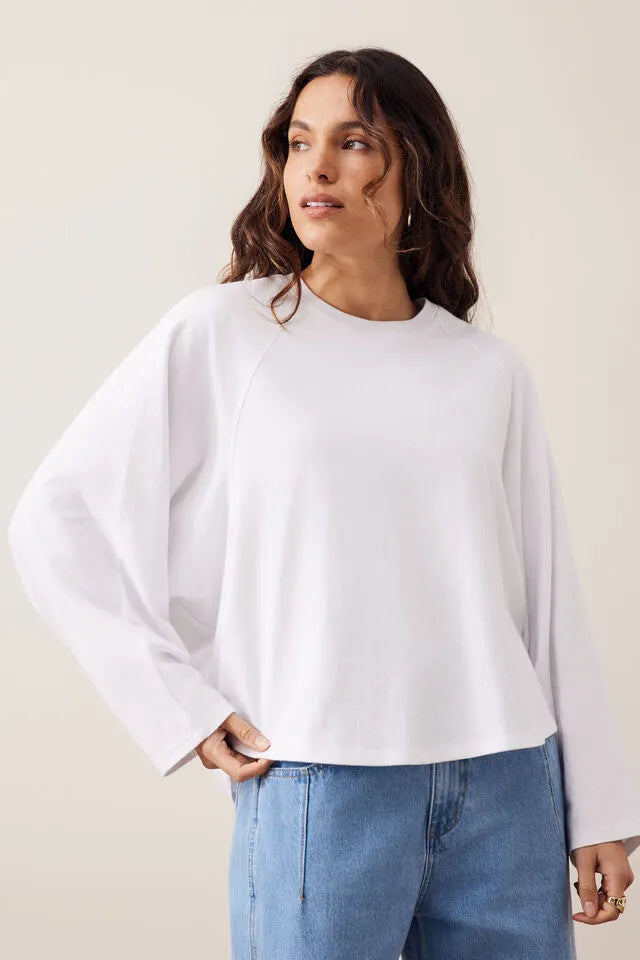 Jordi Slouchy Top - White