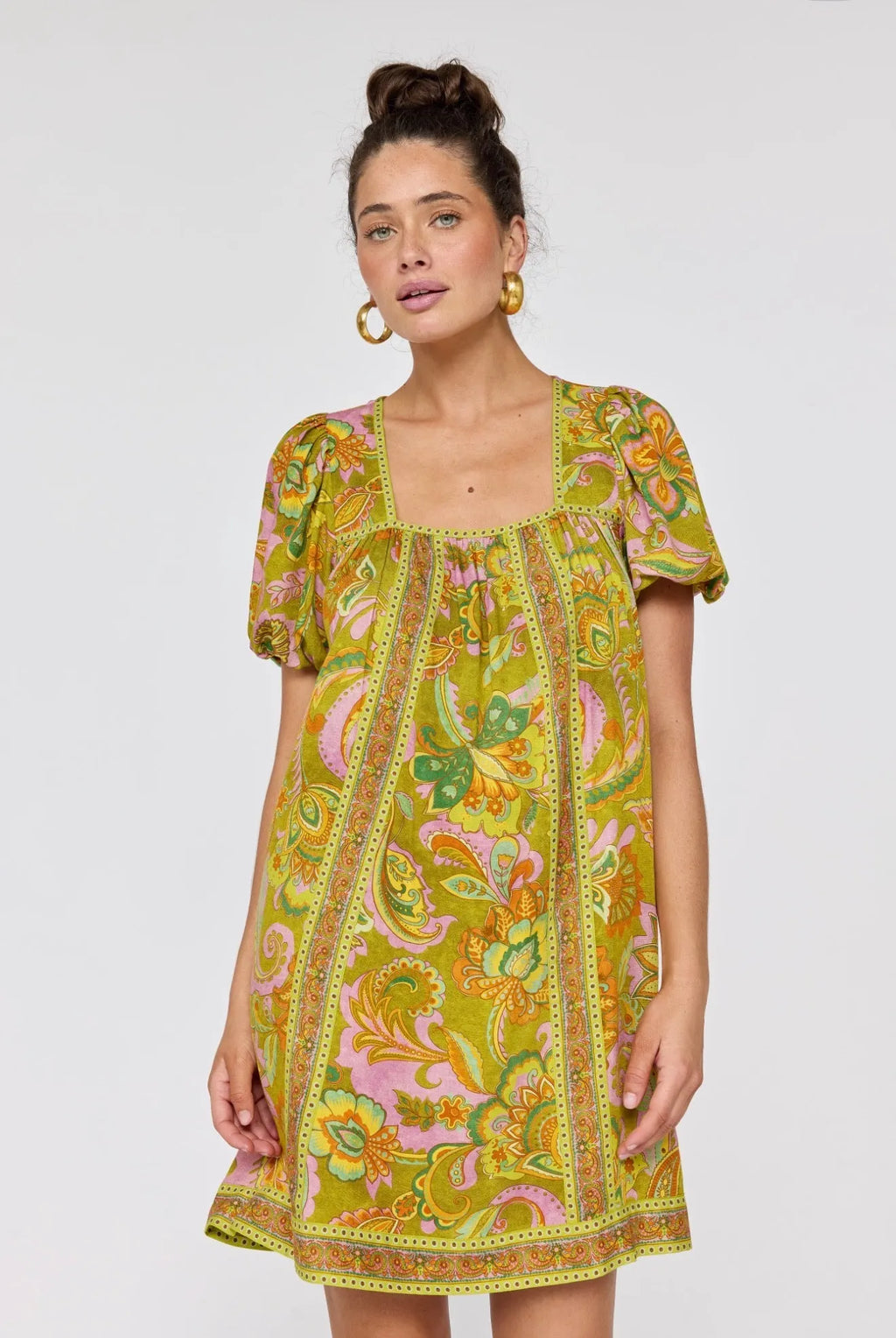 Gemmah Mini Dress - Olive