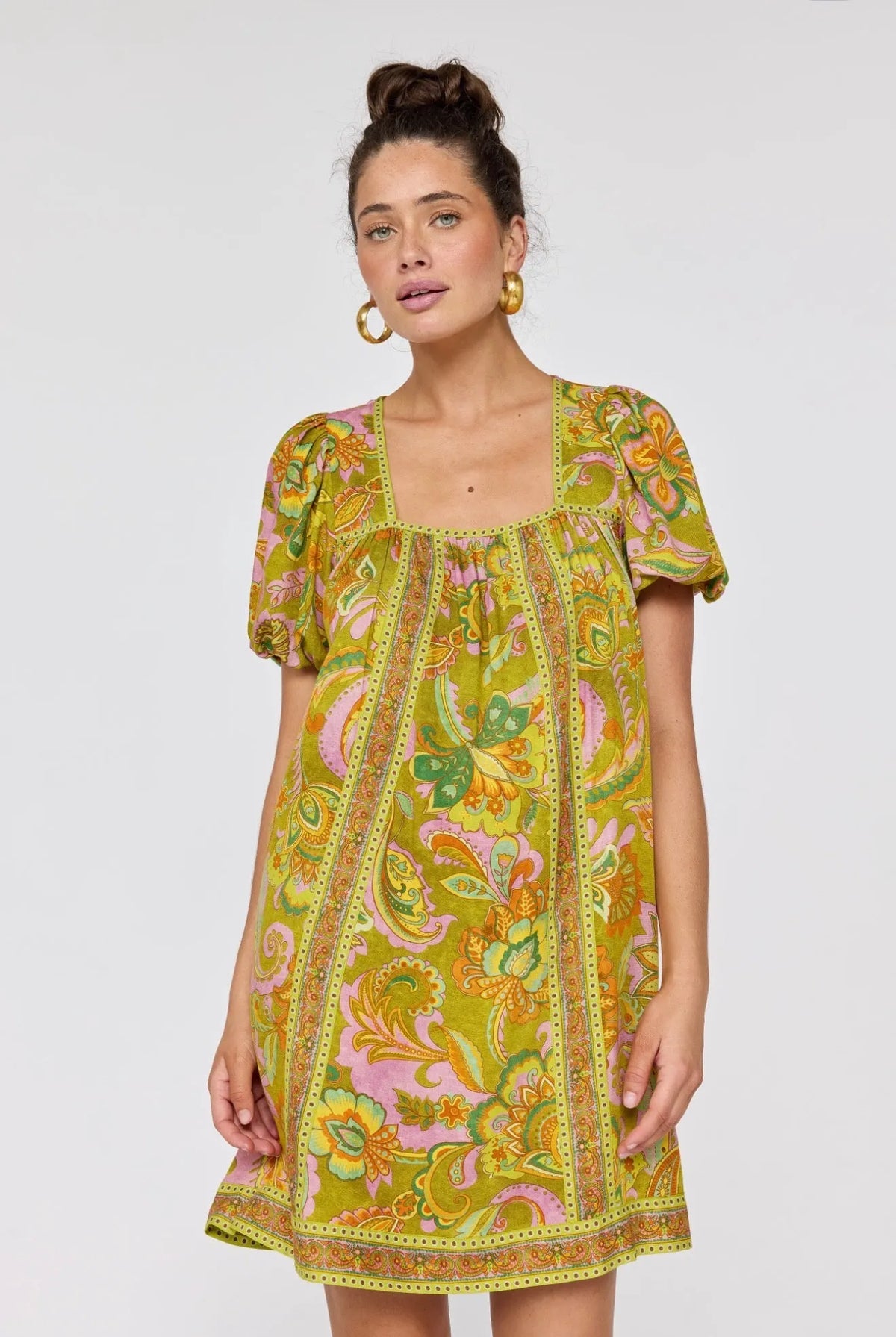 Gemmah Mini Dress - Olive