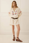 Feliz Tunic Dress - Vintage Cream