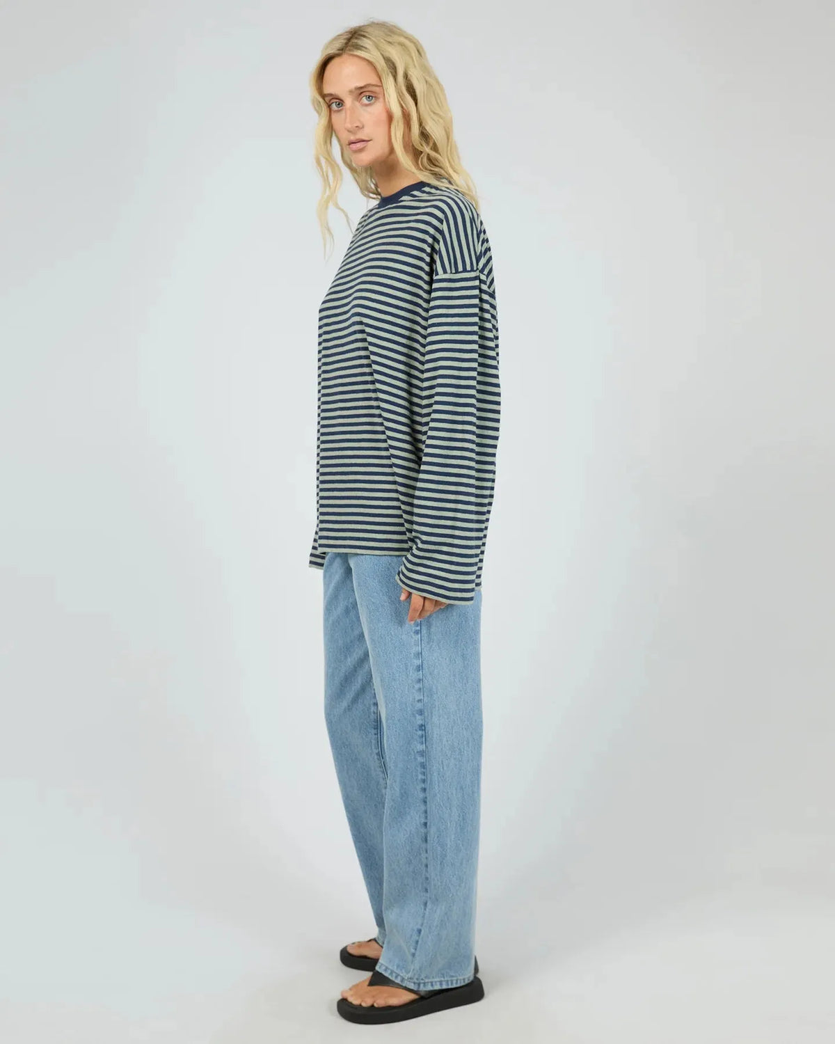 Paloma LS Stripe Tee - Sage