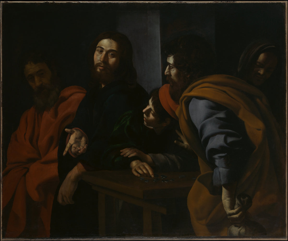 The Calling of Saint Matthew by Giovanni Battista Caracciolo - Oil Painting canvas print