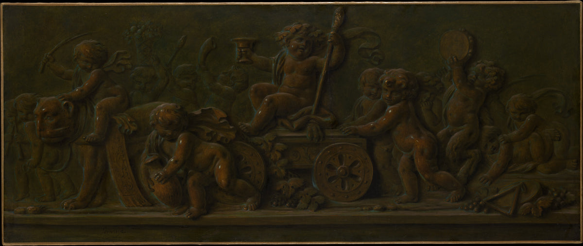 The Triumph of Bacchus by Piat Joseph Sauvage - Oil Painting canvas print
