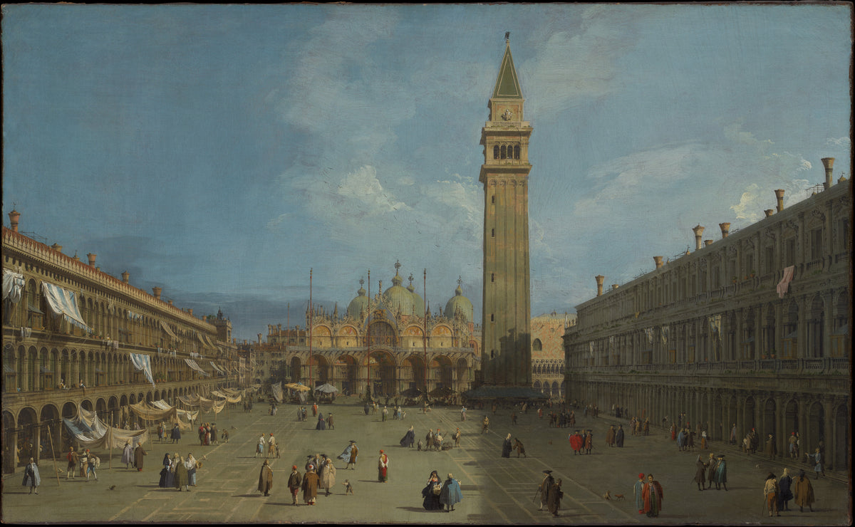 Piazza San Marco by Canaletto (Giovanni Antonio Canal) - Oil Painting canvas print