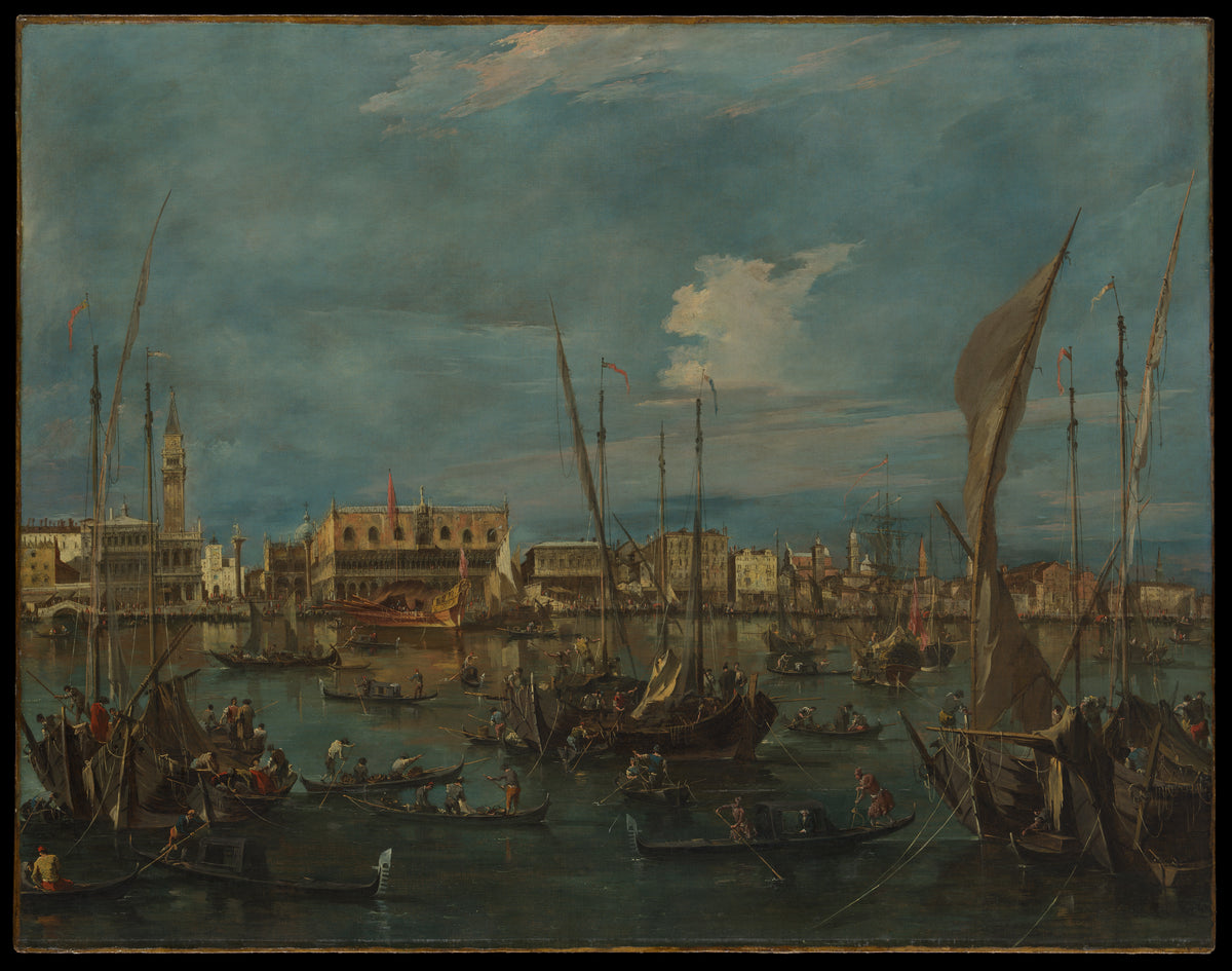Venice from the Bacino di San Marco by Francesco Guardi - Oil Painting canvas print
