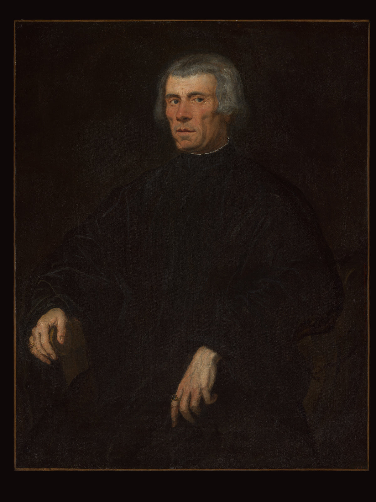 Portrait of a Man by Jacopo Tintoretto (Jacopo Robusti) - Oil Painting canvas print