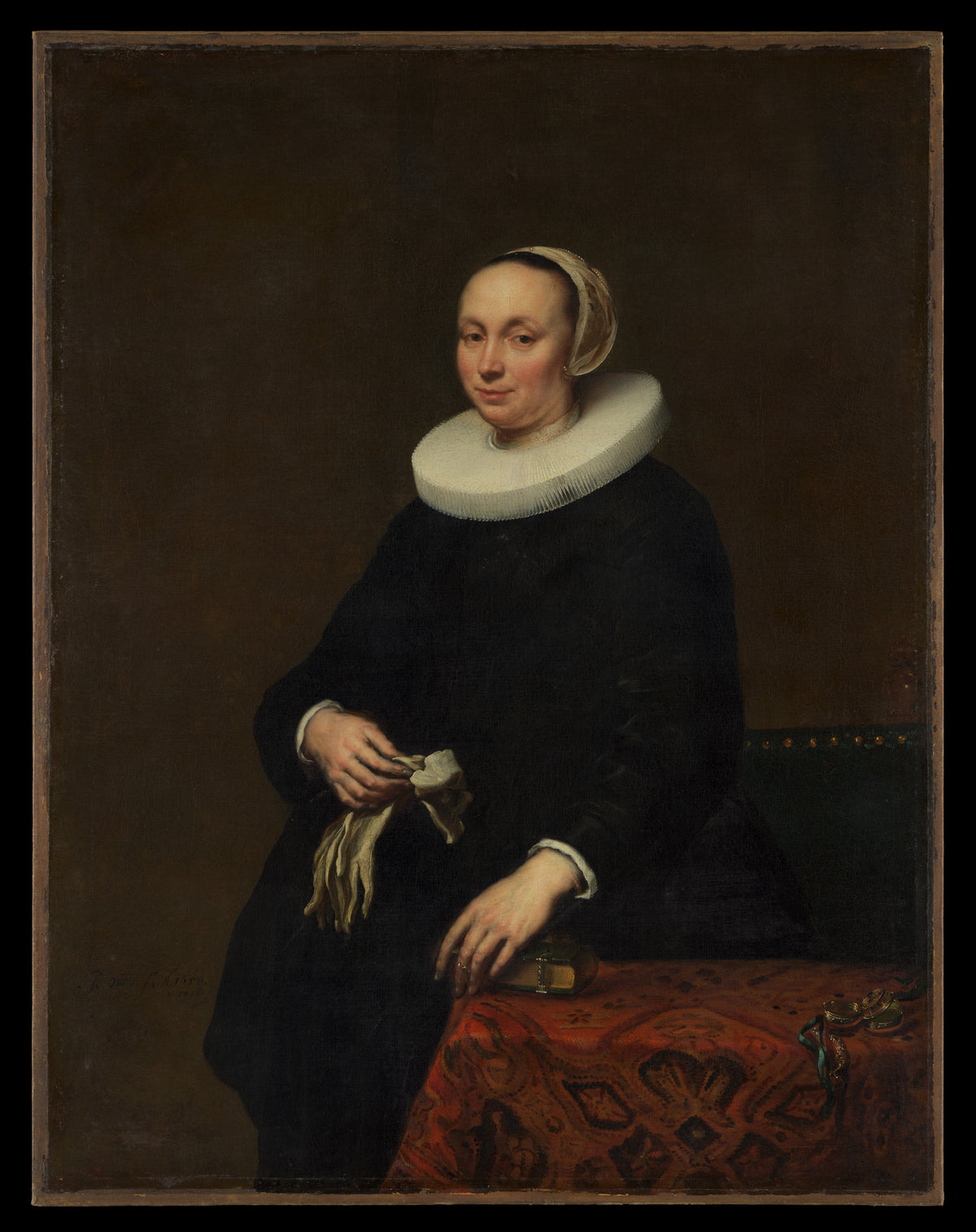 Portrait of a Woman by Jürgen Ovens - Oil Painting canvas print
