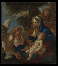 The Holy Family with Angels by Sebastiano Ricci - Oil Painting canvas print