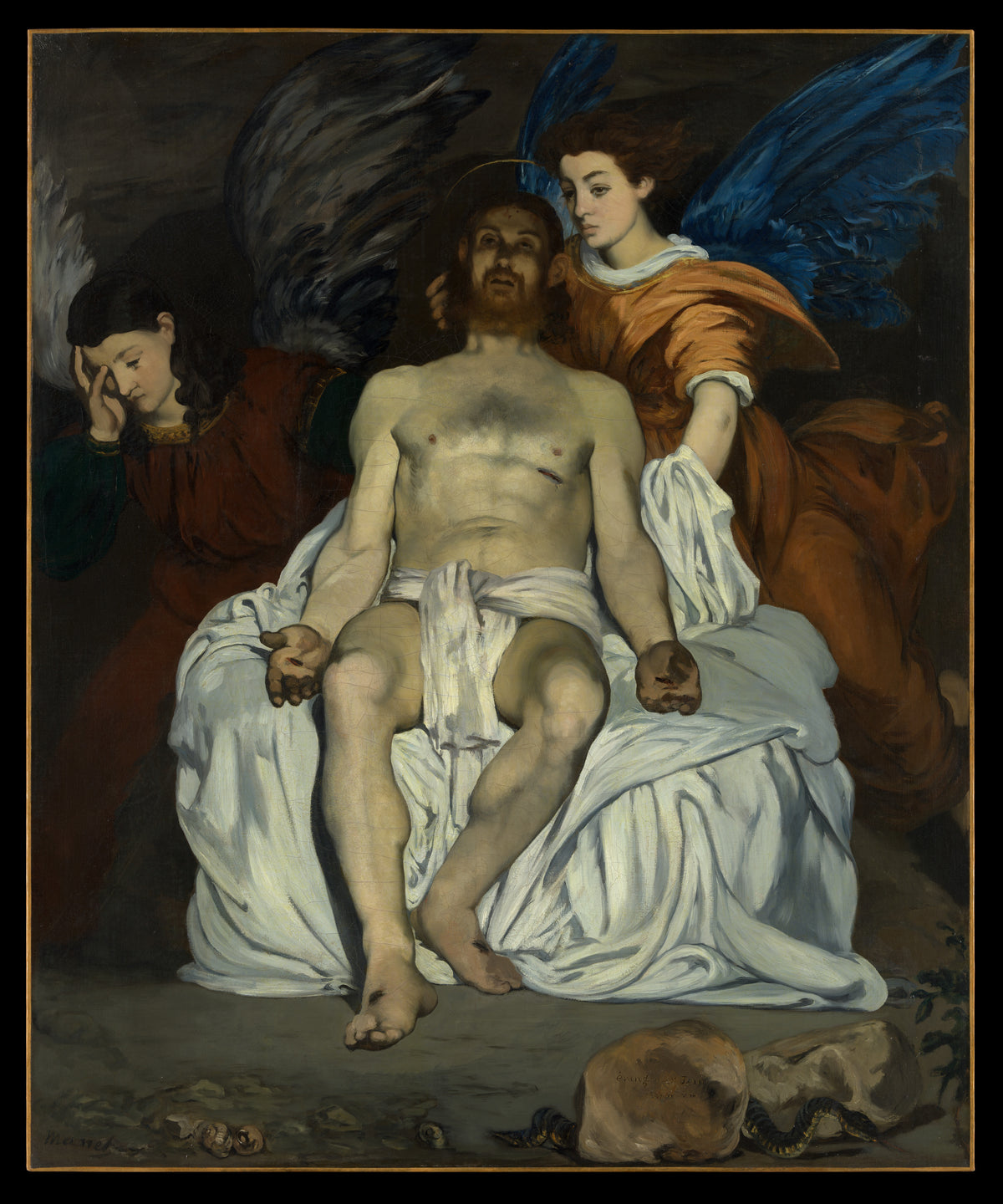 The Dead Christ with Angels by Edouard Manet - Impressionist canvas print