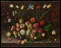 Fruit and Flowers by Orsola Maddalena Caccia - Oil Painting canvas print