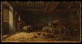 The Sheepfold by Charles Jacque - Classic Art canvas print