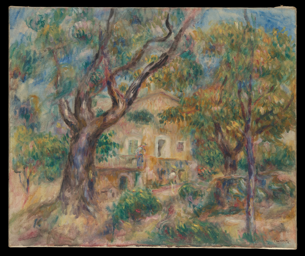The Farm at Les Collettes, Cagnes by Auguste Renoir - Impressionist canvas print