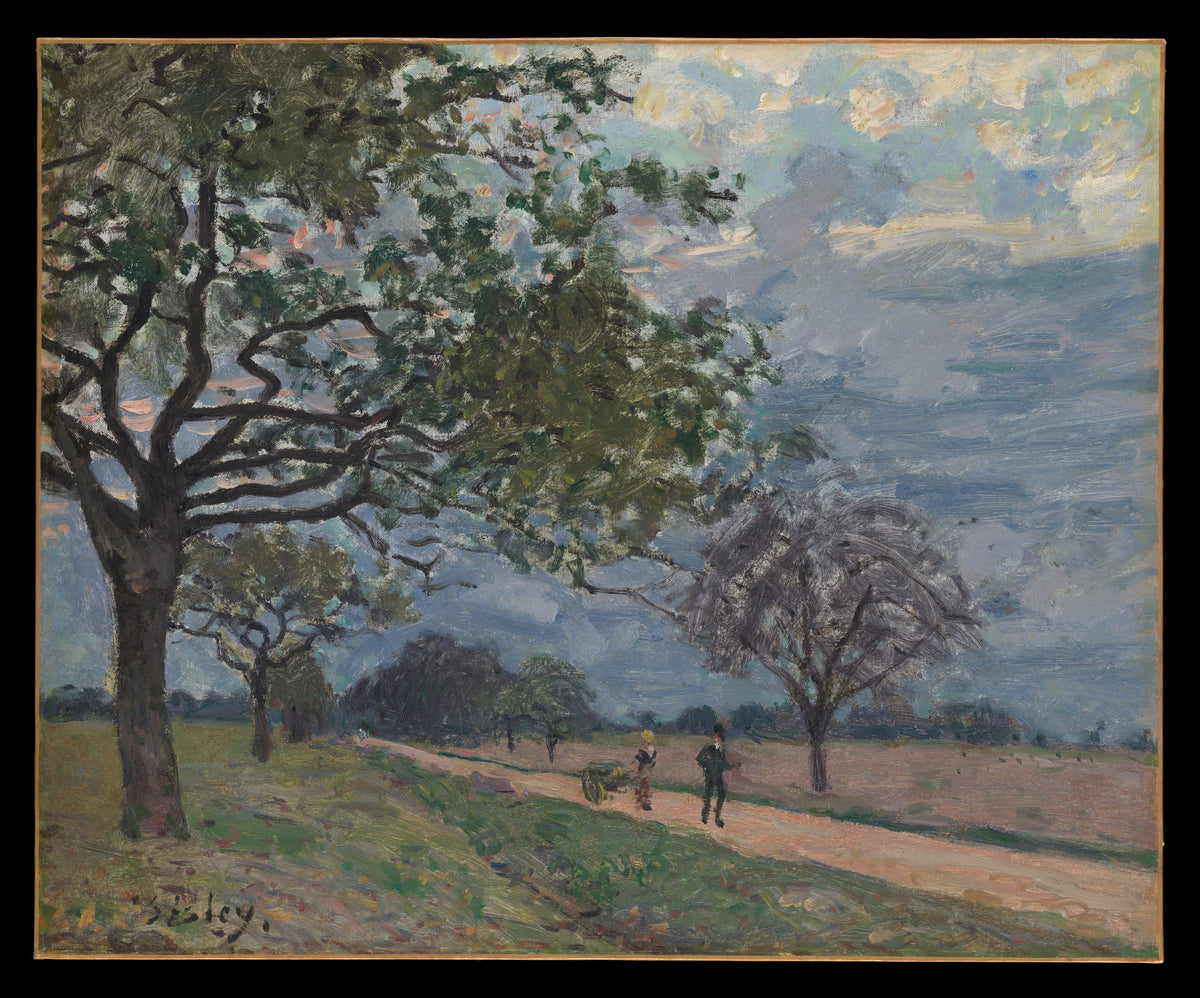The Road from Versailles to Louveciennes by Alfred Sisley - Oil Painting canvas print