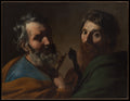 Saints Peter and Paul by Bartolomeo Manfredi - Oil Painting canvas print