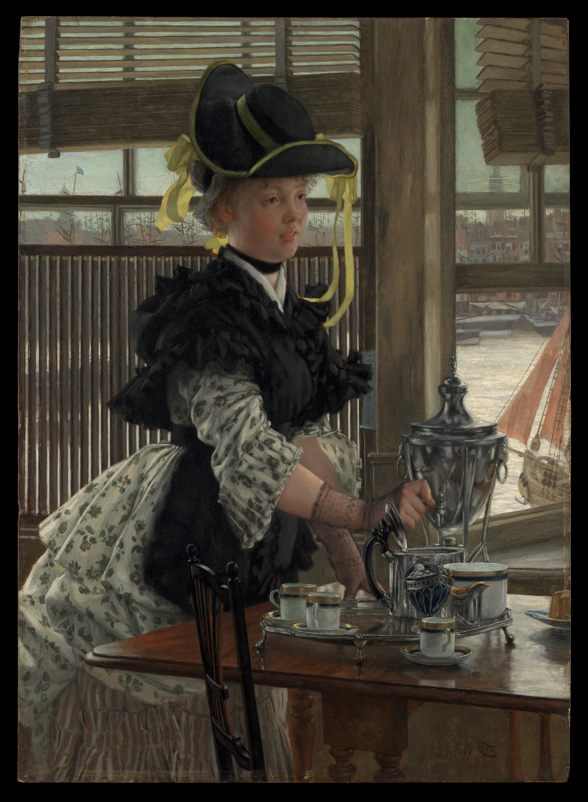 Tea by James Tissot - Classic Art canvas print