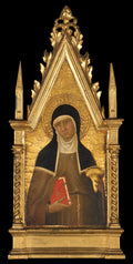 Saint Clare by Lippo Memmi (Filippo di Memmo) - Tempera canvas print