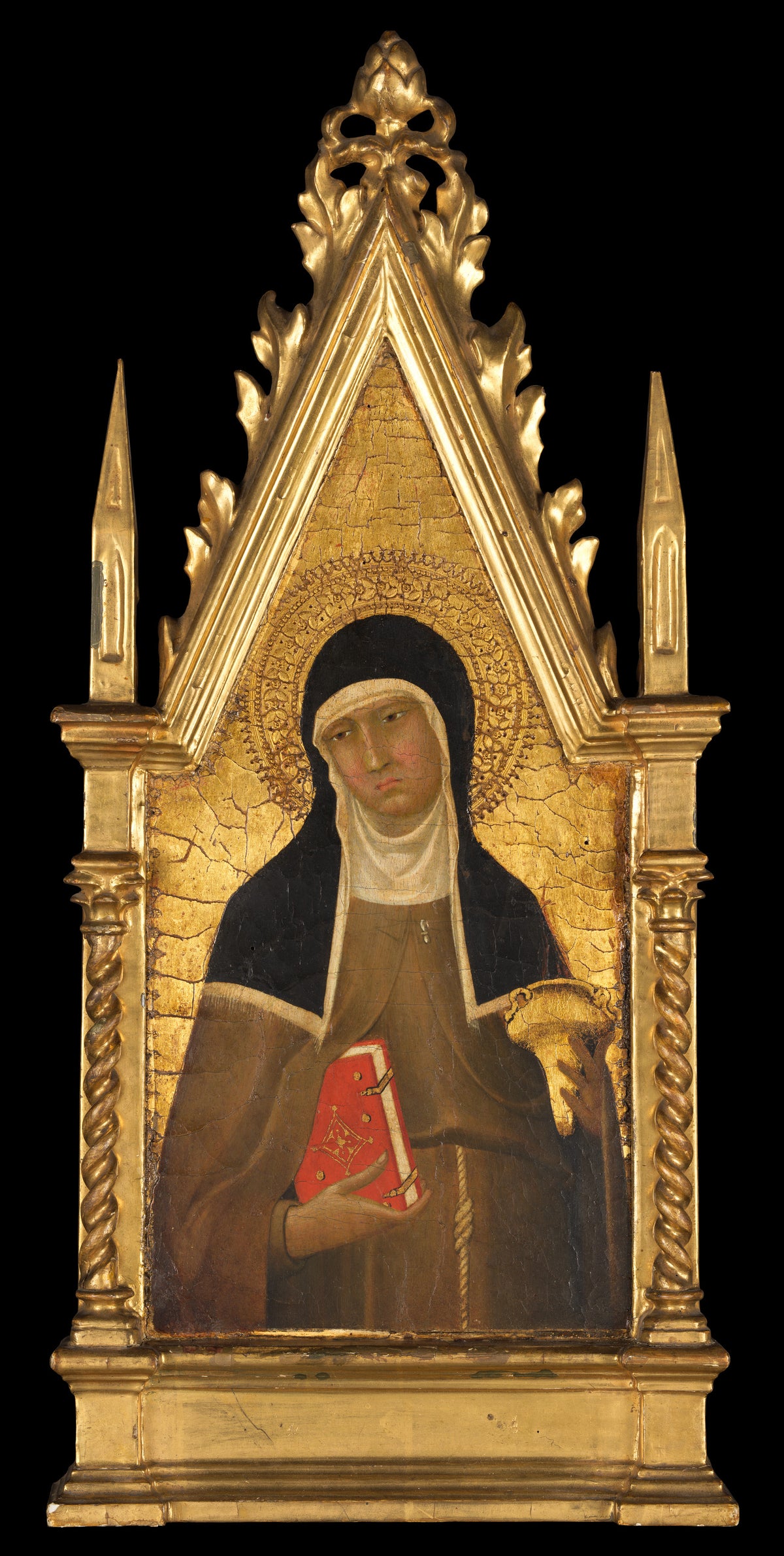 Saint Clare by Lippo Memmi (Filippo di Memmo) - Tempera canvas print
