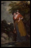 Mrs. Richard Brinsley Sheridan Hester Jane Ogle, 1775761817 and Her Son Charles Brinsley Sheridan, 17961843 by John Hoppner - Oil Painting canvas print