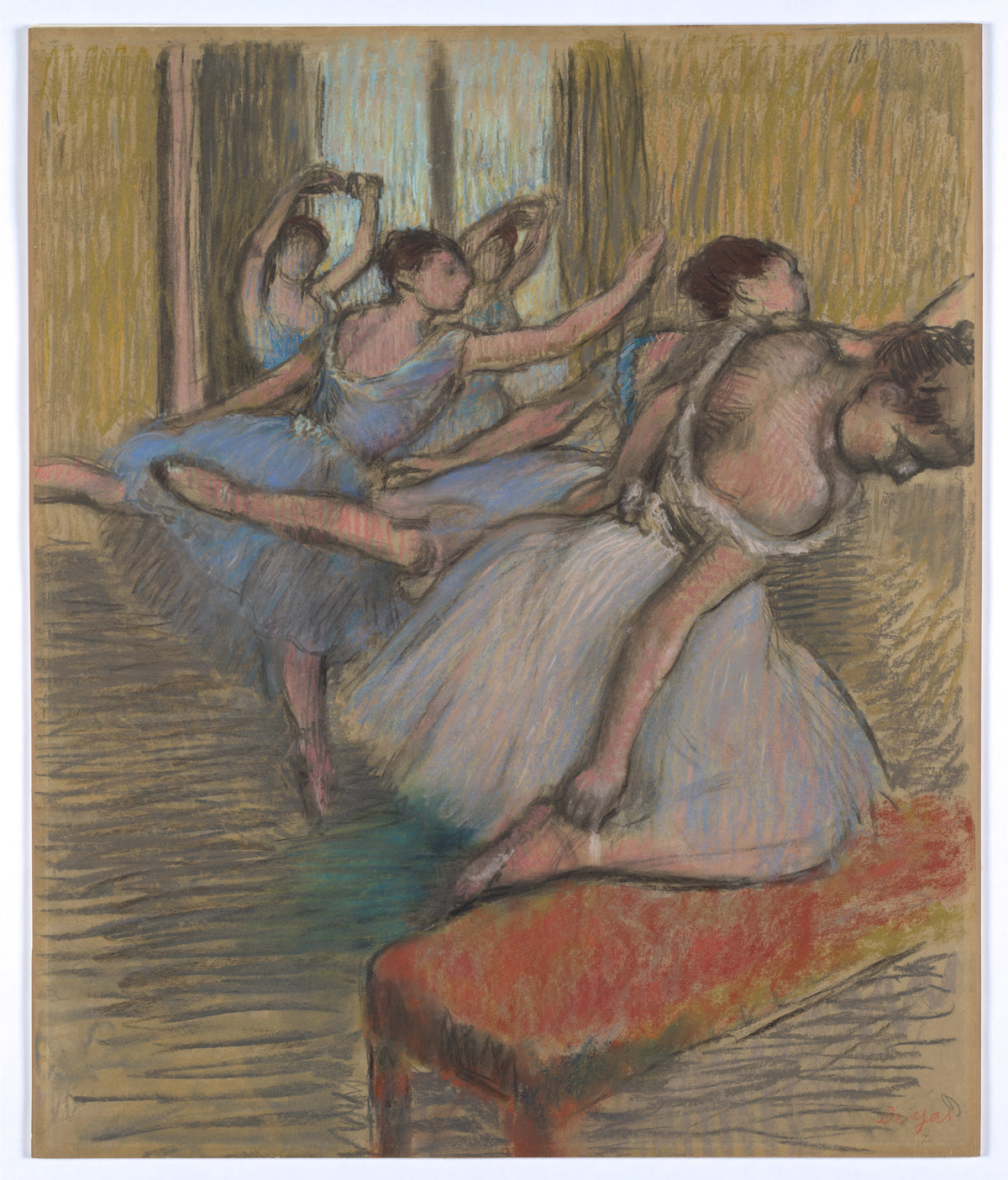 The Dancers by Edgar Degas - Impressionist canvas print