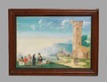 Harbor Scene by Flemish Painter - Classic Art canvas print