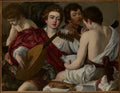 The Musicians by Caravaggio (Michelangelo Merisi) - Baroque canvas print