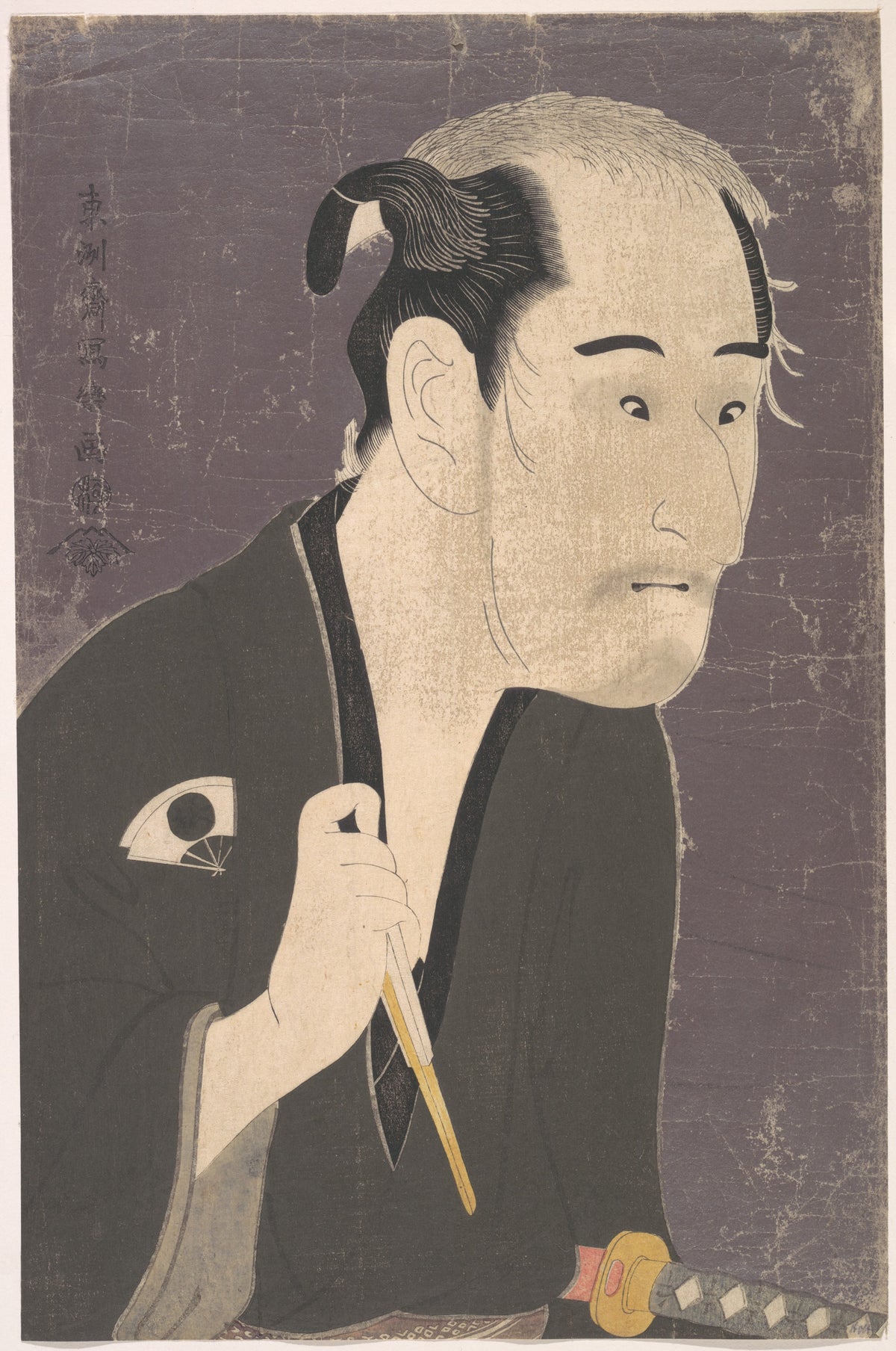 The Actor Onoye Matsusuke as a Ronin by Tōshūsai Sharaku - Ukiyo-e canvas print