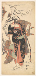 The Second Nakamura Juzo as a Samurai of High Rank by Katsukawa Shunshō　勝川春章 - Ukiyo-e canvas print