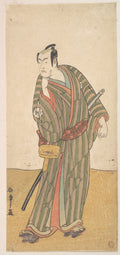 The Fourth Matsumoto Koshiro as an Otokodate Standing by Katsukawa Shunshō　勝川春章 - Ukiyo-e canvas print