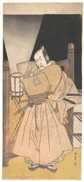 Ichikawa Danzo IV in the Role of a Samurai by Katsukawa Shunshō　勝川春章 - Ukiyo-e canvas print