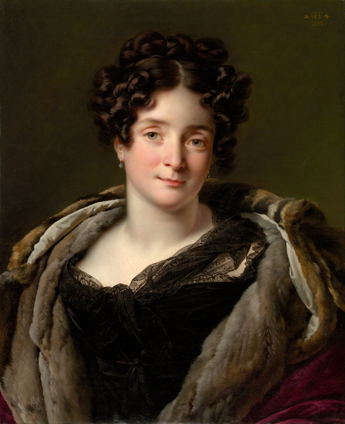 Madame Jacques-Louis-tienne Reizet Colette-Dsire-Thrse Godefroy, 17821850 by Anne Louis Girodet-Trioson - Oil Painting canvas print