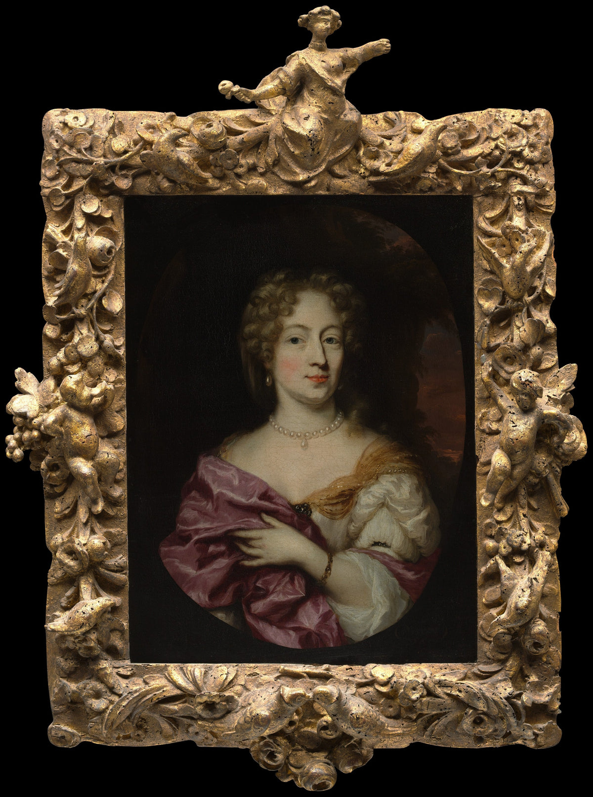 Ingena Rotterdam died 1704, Betrothed of Admiral Jacob Binkes by Nicolaes Maes - Oil Painting canvas print