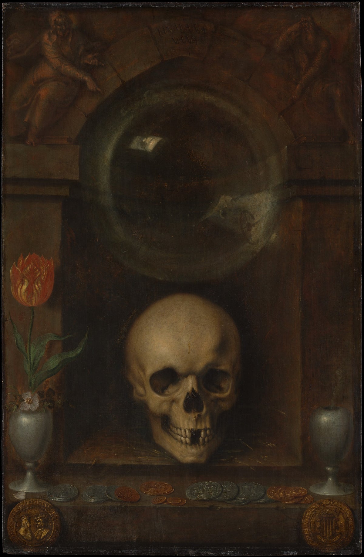 Vanitas Still Life by Jacques de Gheyn II - Classic Art canvas print