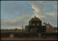The Huis ten Bosch at The Hague and Its Formal Garden View from the East by Jan van der Heyden - Classic Art canvas print