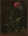 Still Life with Poppy, Insects, and Reptiles by Otto Marseus van Schrieck - Oil Painting canvas print