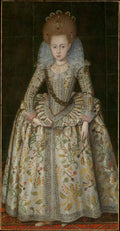 Princess Elizabeth 15961662, Later Queen of Bohemia by Robert Peake the Elder - Oil Painting canvas print