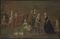 Uvedale Tomkyns Price 16851764 and Members of His Family by Bartholomew Dandridge - Oil Painting canvas print