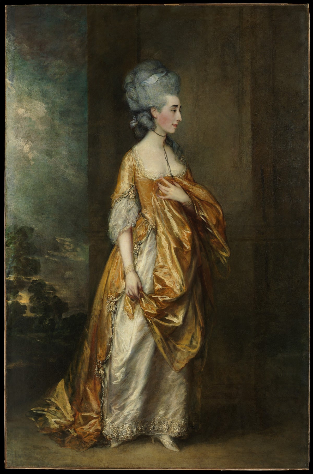 Mrs. Grace Dalrymple Elliott 17541823 by Thomas Gainsborough - Oil Painting canvas print
