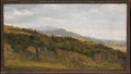 German Landscape with View toward a Broad Valley by Fritz Petzholdt - Classic Art canvas print
