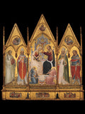 The Coronation of the Virgin, and Saints by Giovanni di Tano Fei - Tempera canvas print